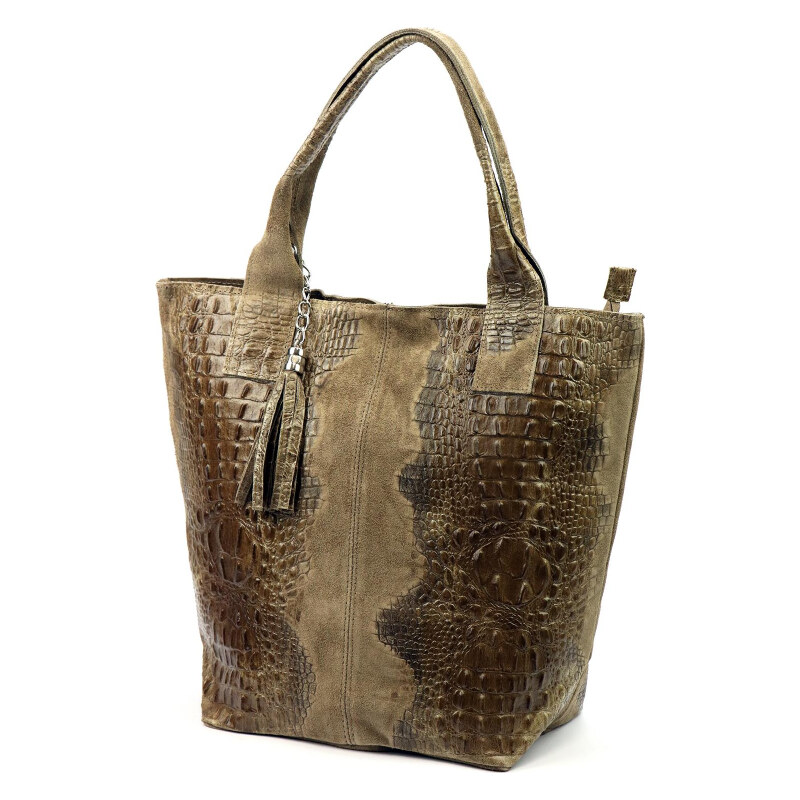 Kožená kabelka Luka béžová KZ2260147 67084753