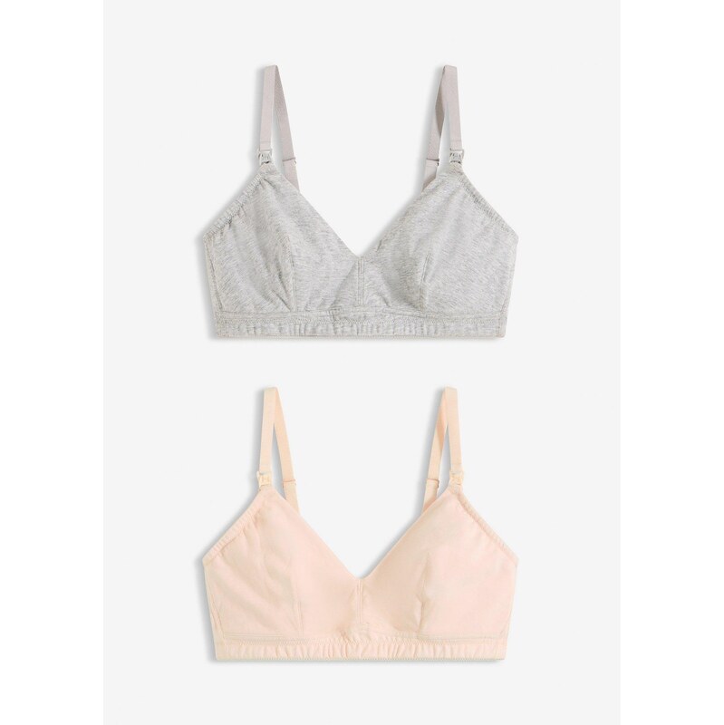 bonprix Materská podprsenka bez kostíc s bio bavlnou (2 ks), farba 67085502