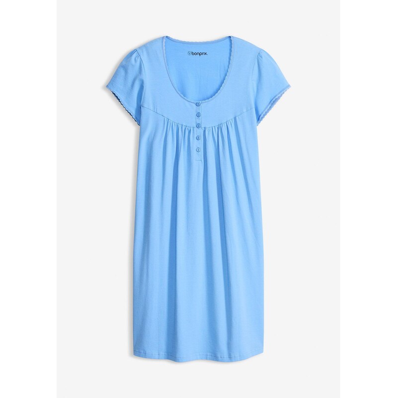 bonprix Materská nočná košeľa s bio bavlnou, farba modrá 67085512
