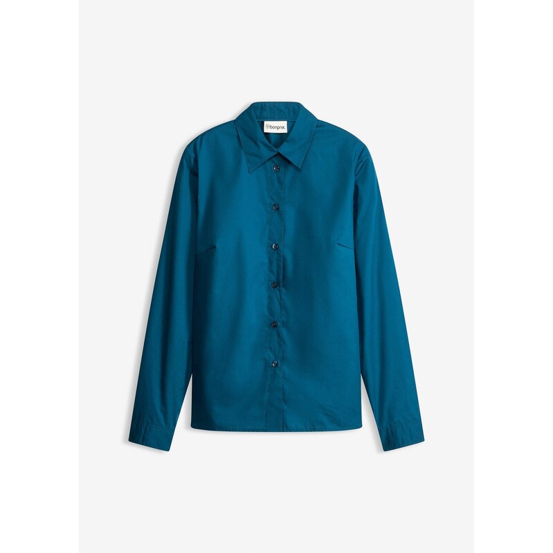 bonprix Košeľová blúzka, farba modrá 67085296
