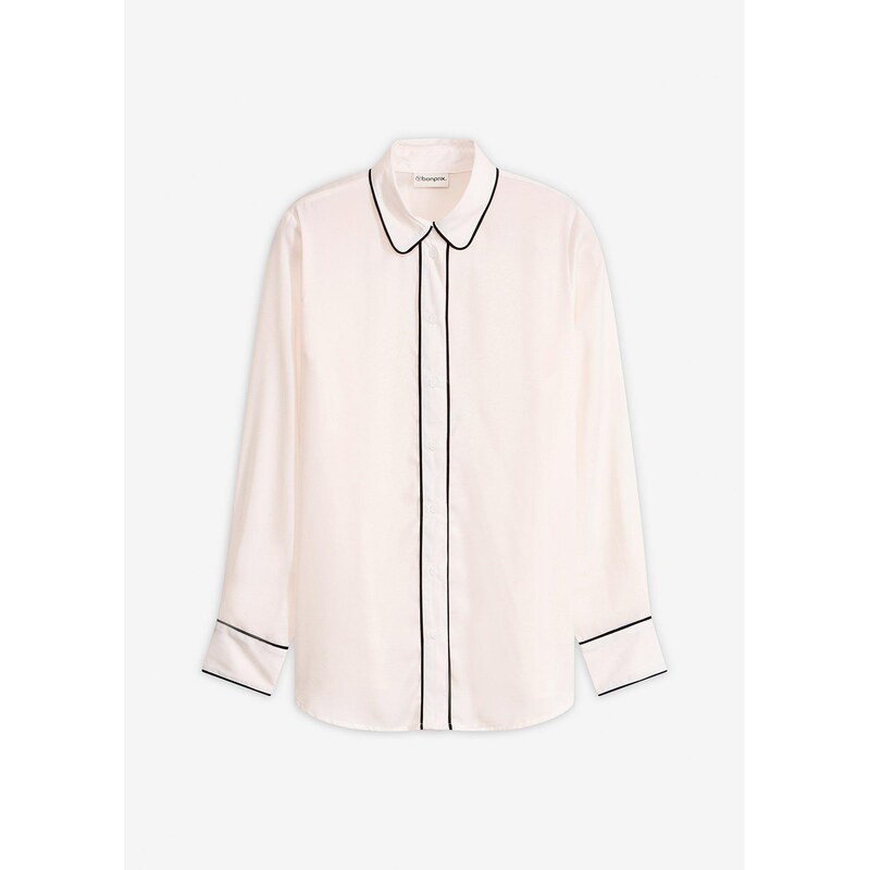 bonprix Blúzka z padavého saténu, farba biela 67085312