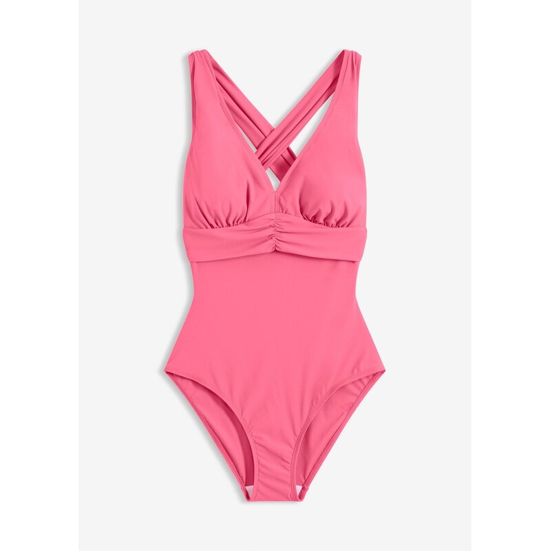 bonprix Sťahovacie plavky s ľahkým tvarujúcim efektom, prekrížené 67085371