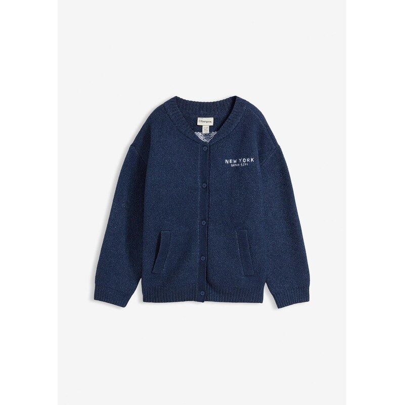 bonprix Oversize-pletený sveter, farba modrá 67085424