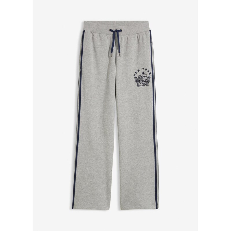 bonprix Tepláky z mäkkého bavlneného mixu, farba šedá 67085422