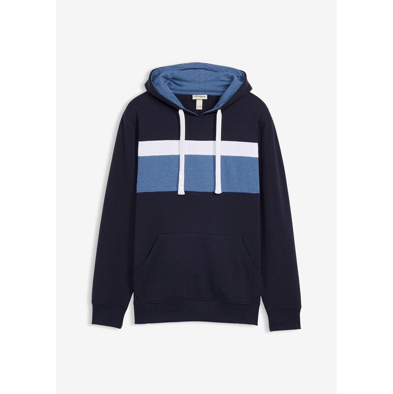 bonprix Mikina s kapucňou, farba modrá 67085439