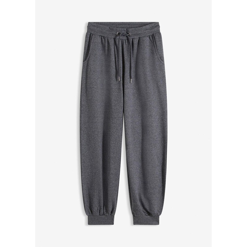 bonprix Tepláky s elastickým pásom, farba šedá 67085477