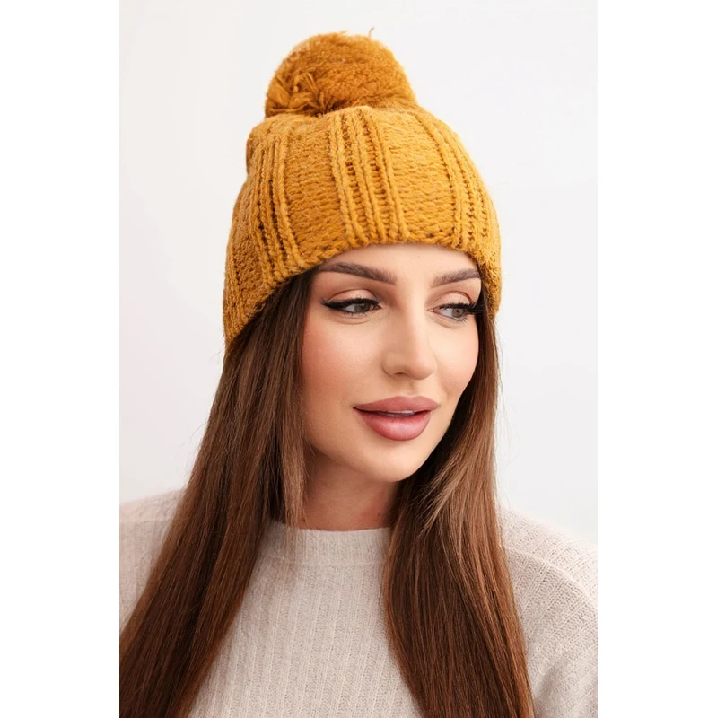 Zimná čiapka Kesi Idalia K284 horčicová 67086102