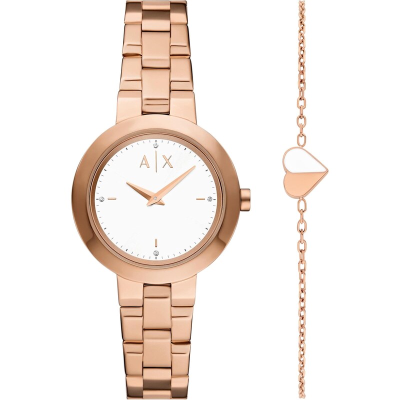 ARMANI EXCHANGE Sada šperkov rosé / biela 67088715