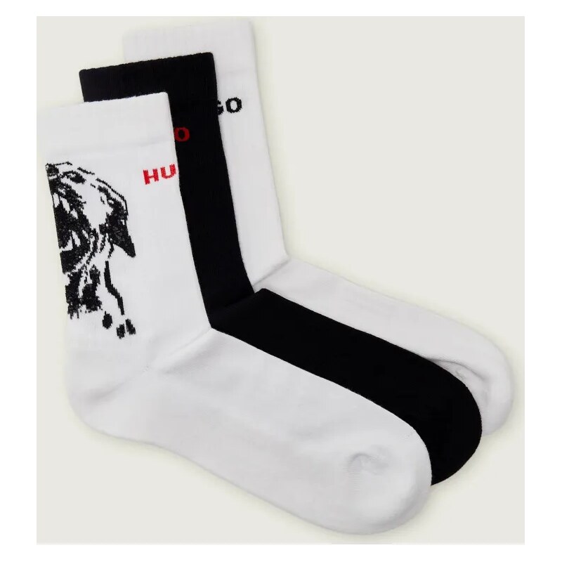 Hugo Bodywear Ponožky 3-balenie 3P QS ANGRY DOG CC 67081298