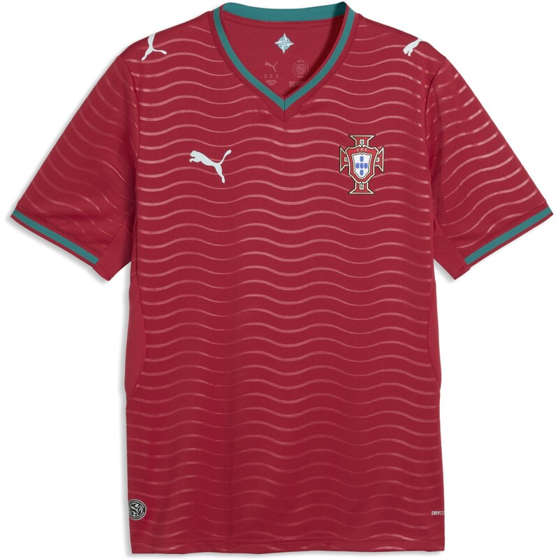 PUMA Dres Portugal 2026 smaragdová / ohnivo červená / biela 67088742