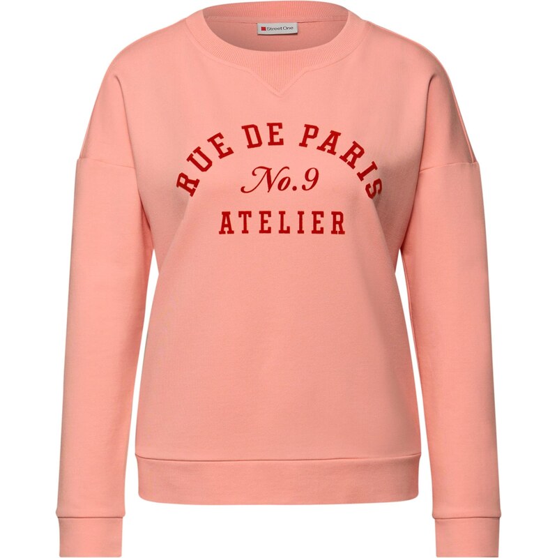 STREET ONE Mikina marhuľová / ohnivo červená 67088752