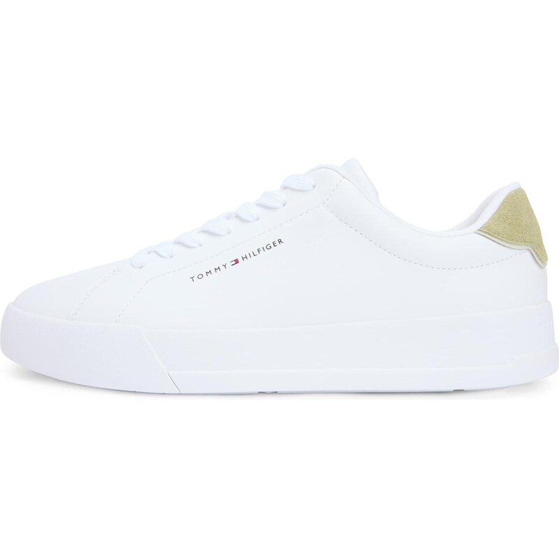 TOMMY HILFIGER Nízke tenisky COURT ESS olivová / biela 67088798