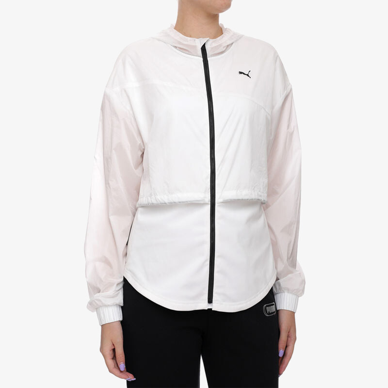 Puma TRAIN ULTRA HOODED JACKET WHITE S 67090398