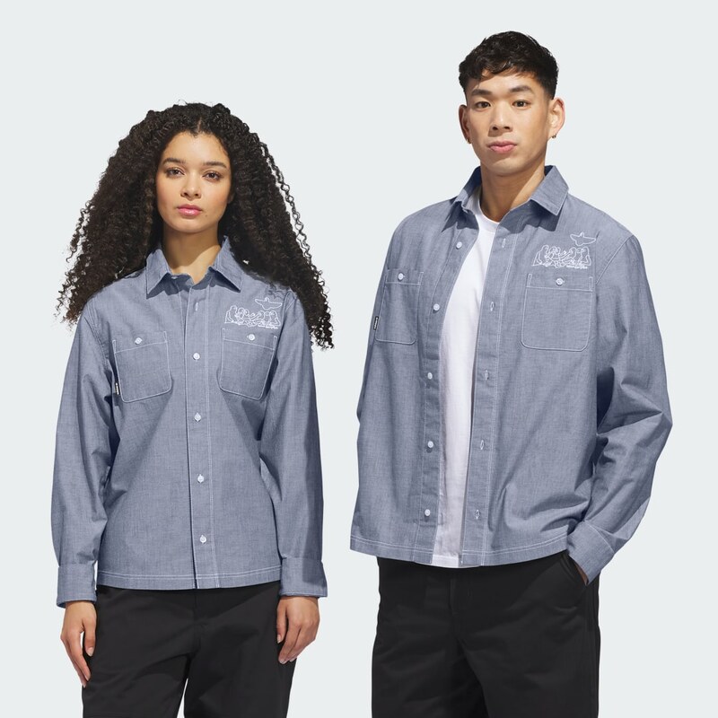 Adidas KOŠEĽA SKATEBOARDING x MARK GONZALES LONG SLEEVE BUTTON UP 67090881