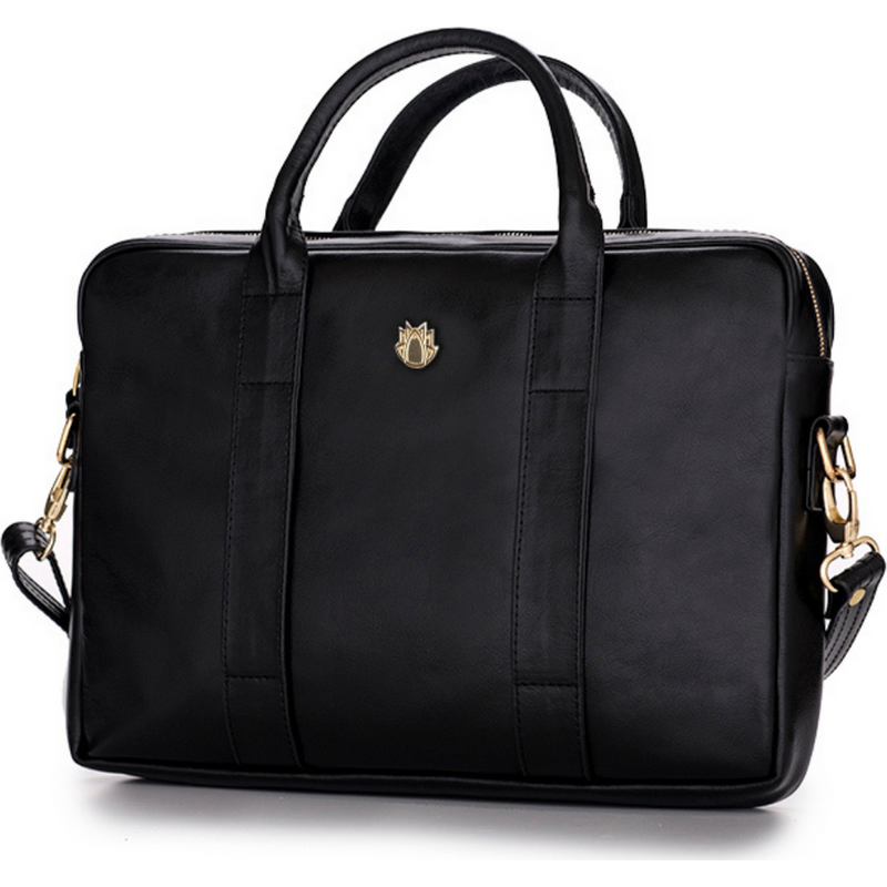 BASIC Dámska kožená čierna taška FELICE FL10 DULCE BLACK 3568572