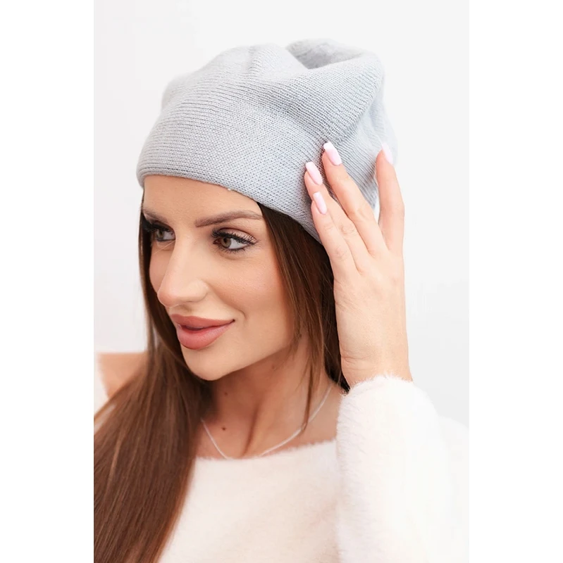 Kesi dámska klasická vlnená čiapka K420 sivá 67093987