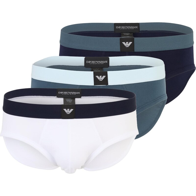 Emporio Armani Nohavičky opálová / tmavomodrá / biela 67094716