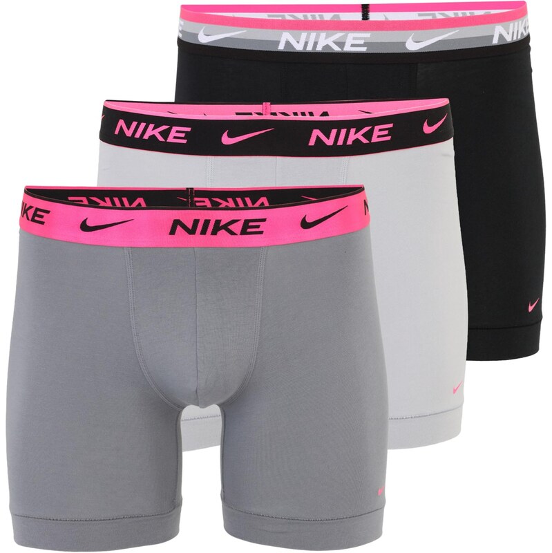 NIKE Underwear Boxerky sivá / svetlosivá / ružová / čierna / biela 67094717