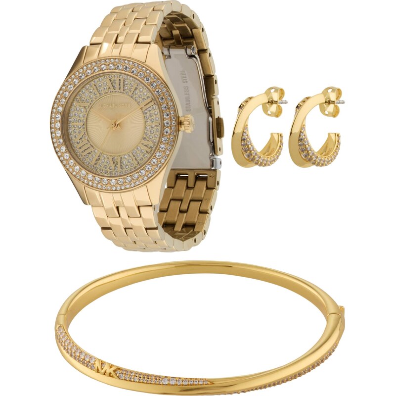 MICHAEL Michael Kors Sada šperkov MINI HARLOWE zlatá / priehľadná 67094745