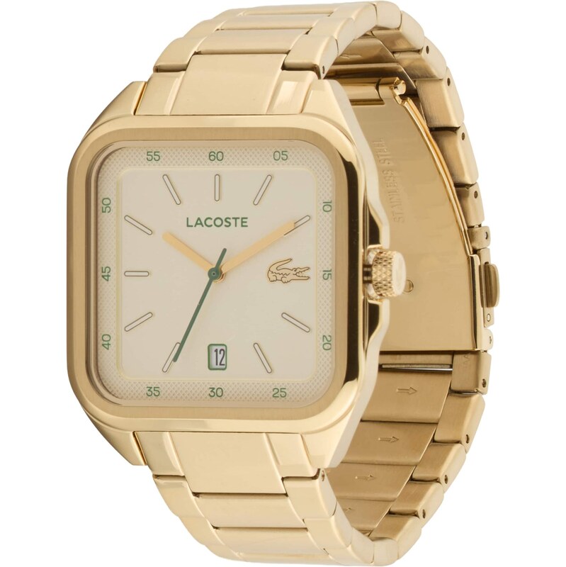 LACOSTE Analógové hodinky 12.12 UP pastelovo žltá / zlatá 67094746