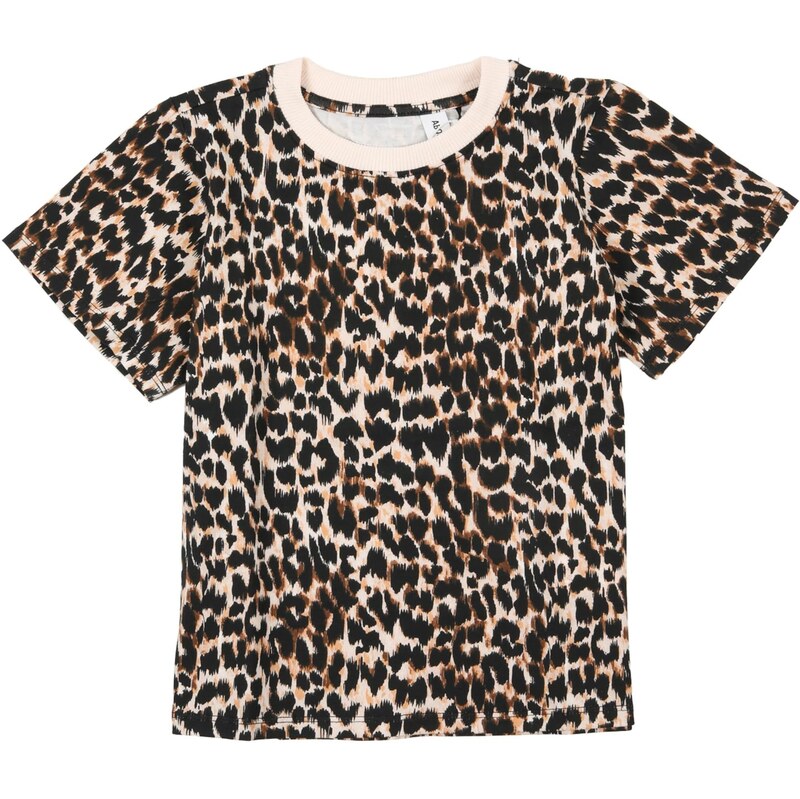 ABOUT YOU Tričko Betty nebielená / hnedá / pastelovo oranžová / čierna 67094749