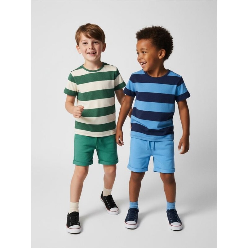 Sinsay - Súprava 2 šortiek - modrozelená 65759553