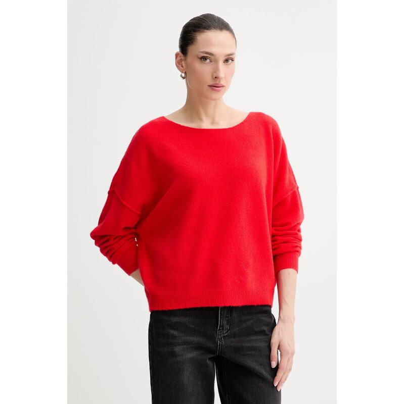 Sveter s prímesou vlny American Vintage PULL ML COL BATEAU 67096033