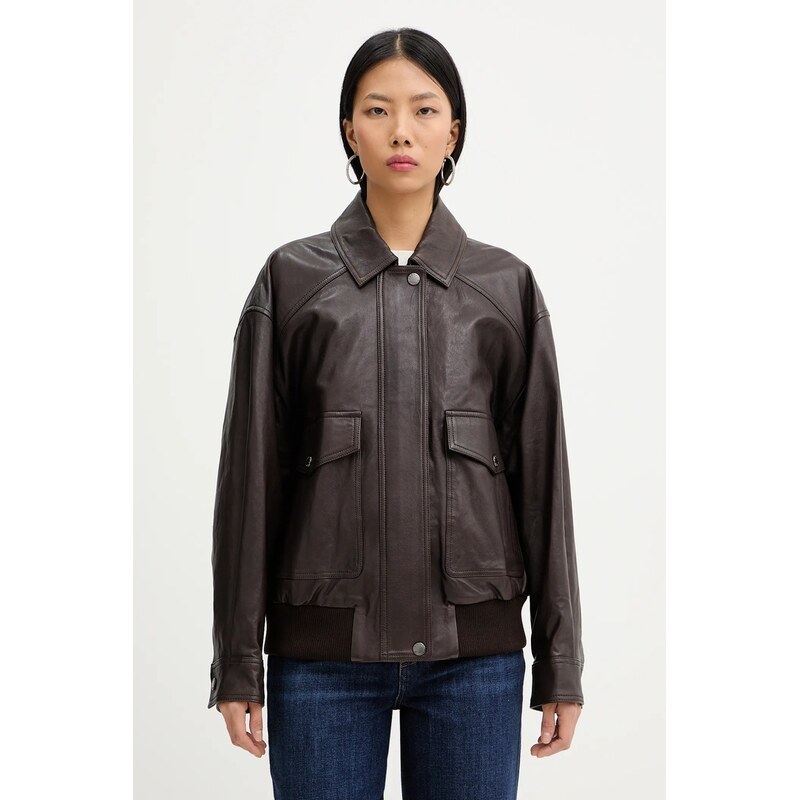 Kožená bunda Weekend Max Mara GIGANTE 67096601