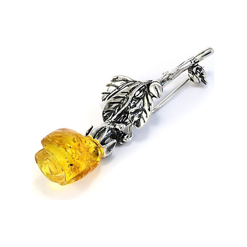 Strieborná brošňa Glare 47 67098600