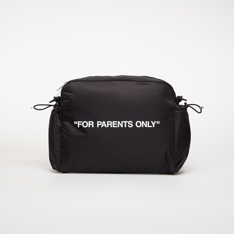 Taška OFF-WHITE KIDS For Parents Only Diaper Bag Black/ White 67099405