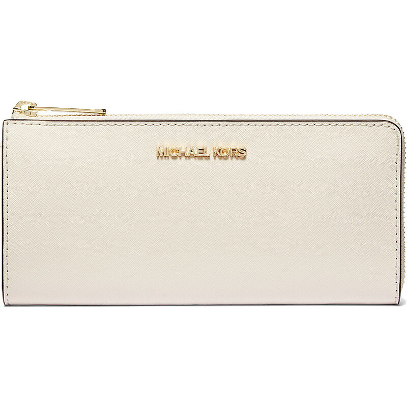 Michael Kors Jet Set Travel Large Saffiano Leather Quarter-Zip Wallet 67101513