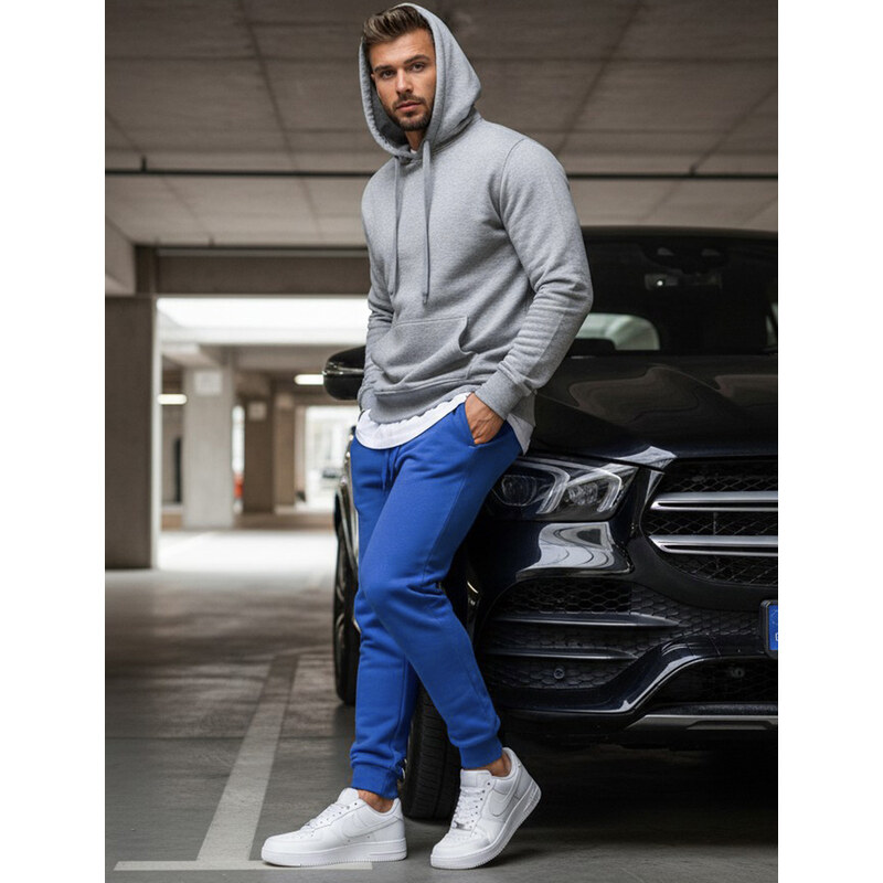 Modré pánske basic tepláky UX2710 20723319