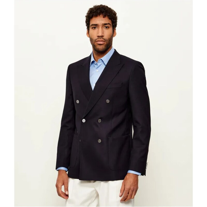 BOSS BLACK Vlnená sako H-Hutson-DB-261 | Slim Fit 67097651