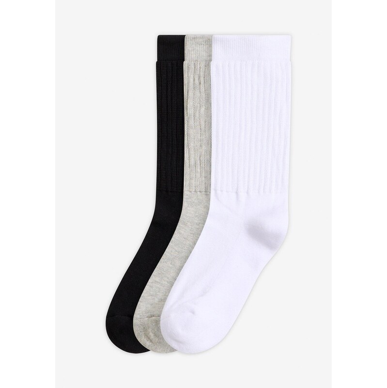 bonprix Ponožky na tenis (3-dielne balenie), farba čierna 67100282