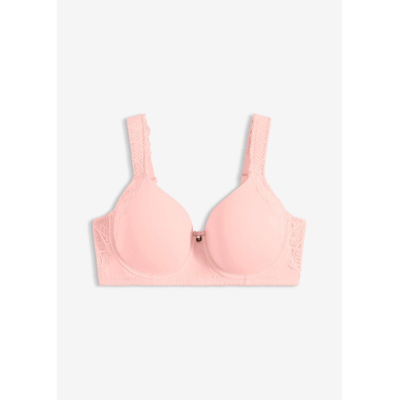 bonprix Vystužená podprsenka s vystuženými ramienkami, farba ružová 67100308