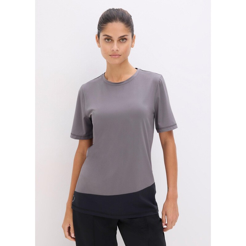 bonprix Športové tričko so štruktúrovaným vzhľadom, farba šedá 67100301