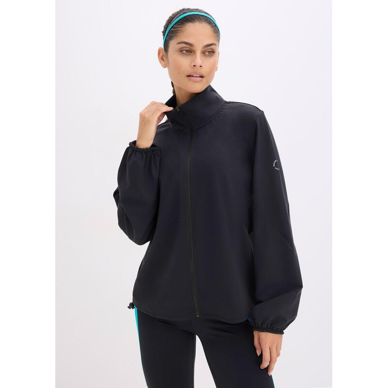 bonprix Funkčná bunda oversized zo stabilnej bavlny, farba čierna 67120502