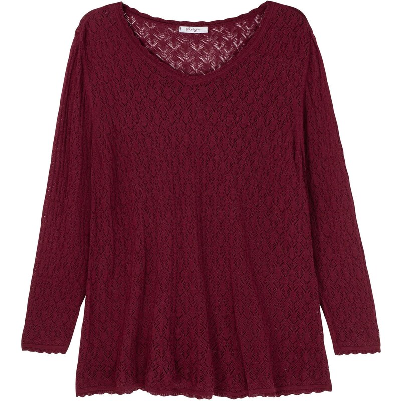 SHEEGO Sveter vínovo červená 67101659