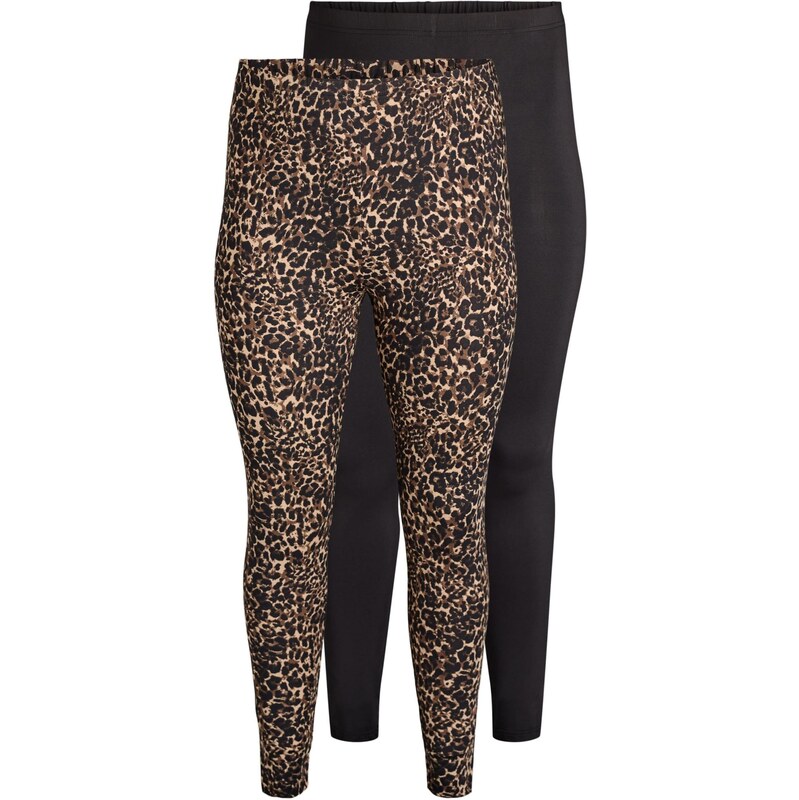 Zizzi Legíny svetlohnedá / tmavohnedá / čierna 67102911