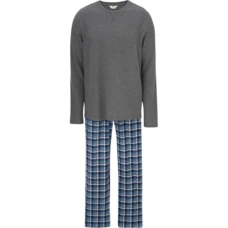 Dagi Dlhé pyžamo modrá / antracitová / biela 67103064