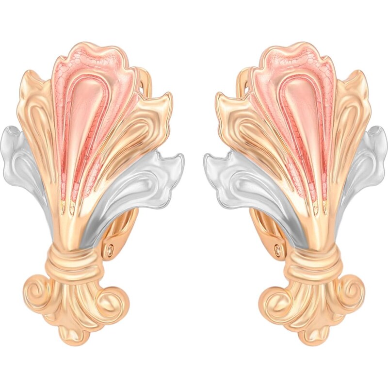 faina Náušnice ružové zlato / ružová / strieborná 67103081