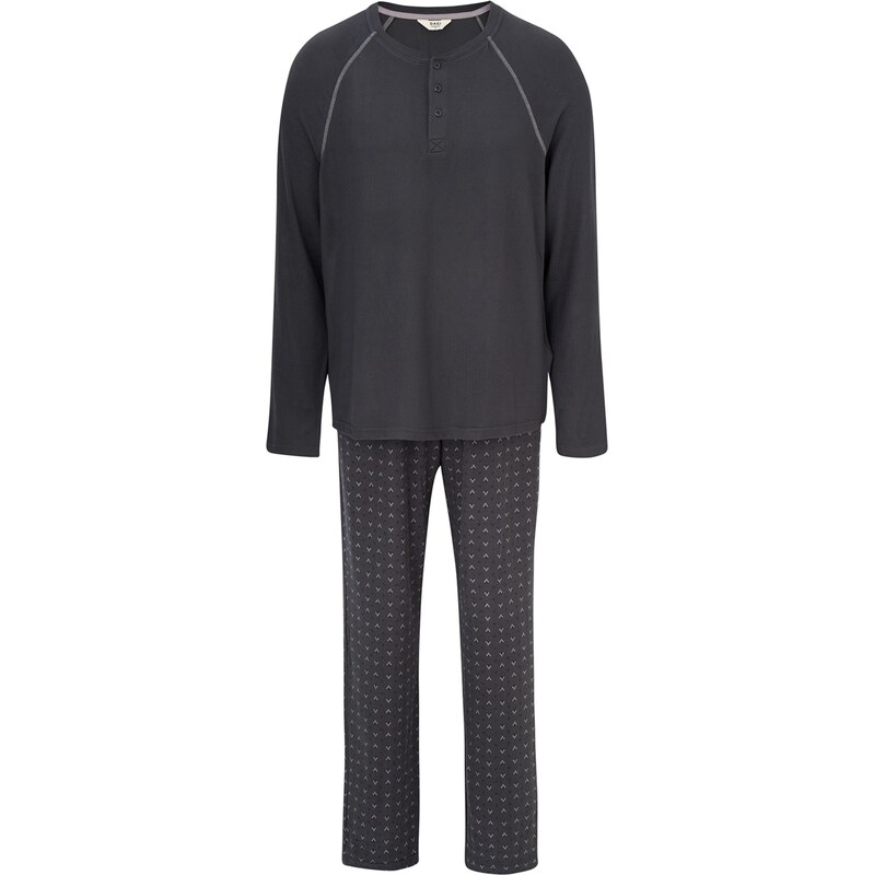 Dagi Dlhé pyžamo antracitová / svetlosivá 67103078