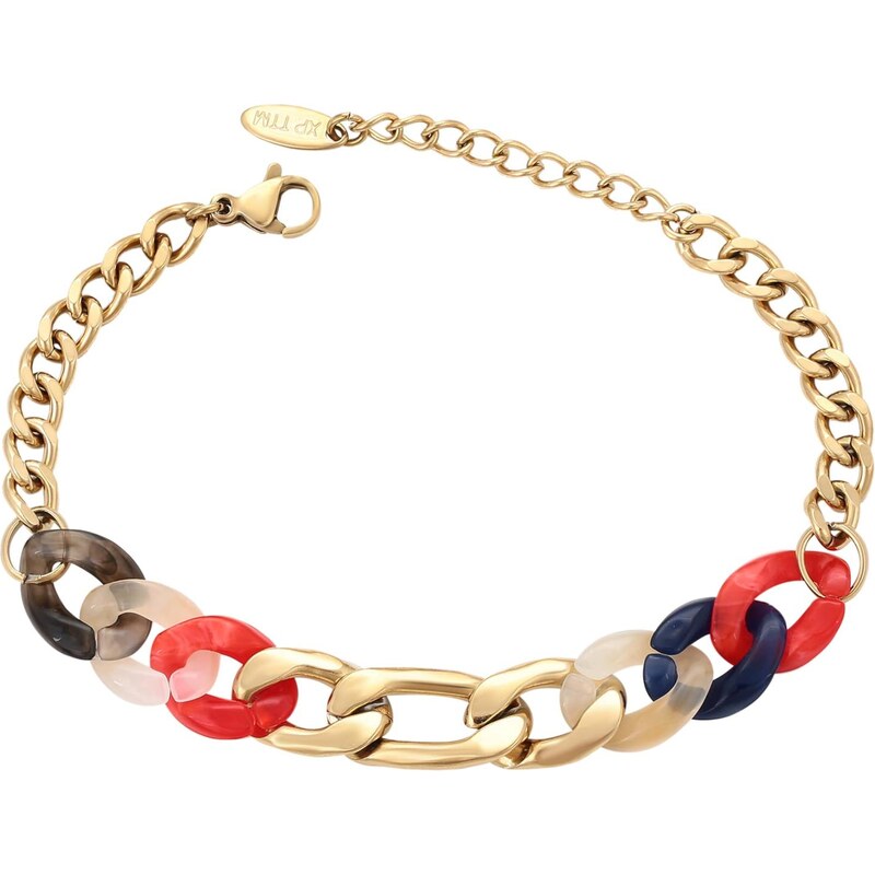 faina Náramok námornícka modrá / zlatá / červená 67103072