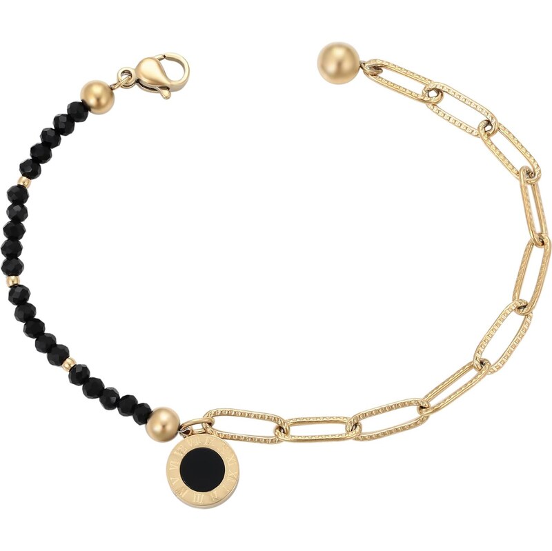 faina Náramok zlatá / čierna 67103087