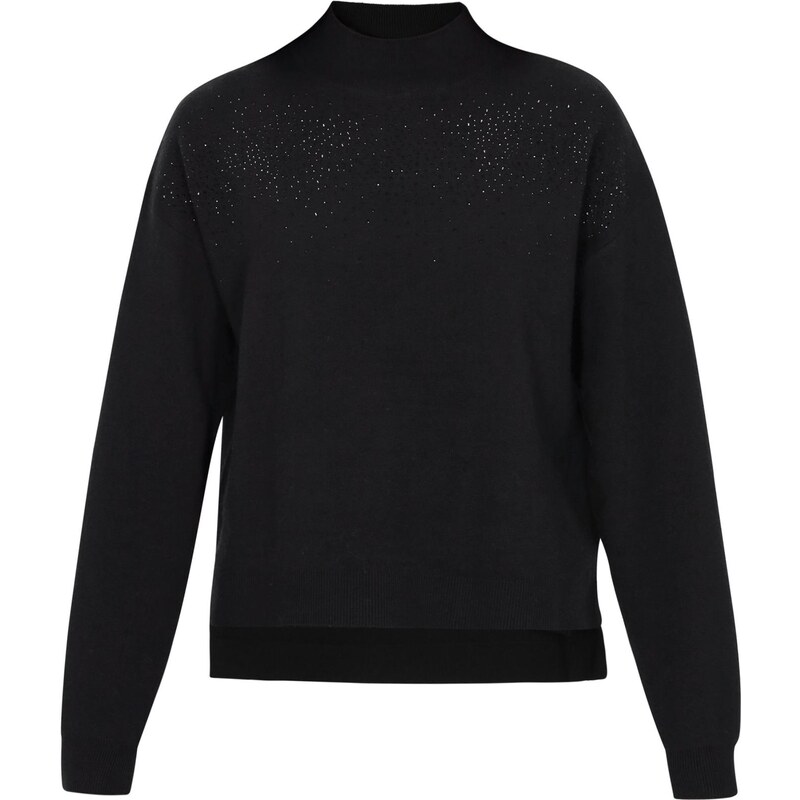usha BLACK LABEL Sveter čierna / strieborná 67103156