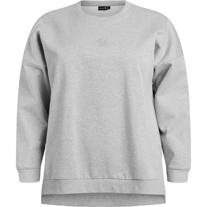 Active by Zizzi Mikina ASIN sivá melírovaná 67103147