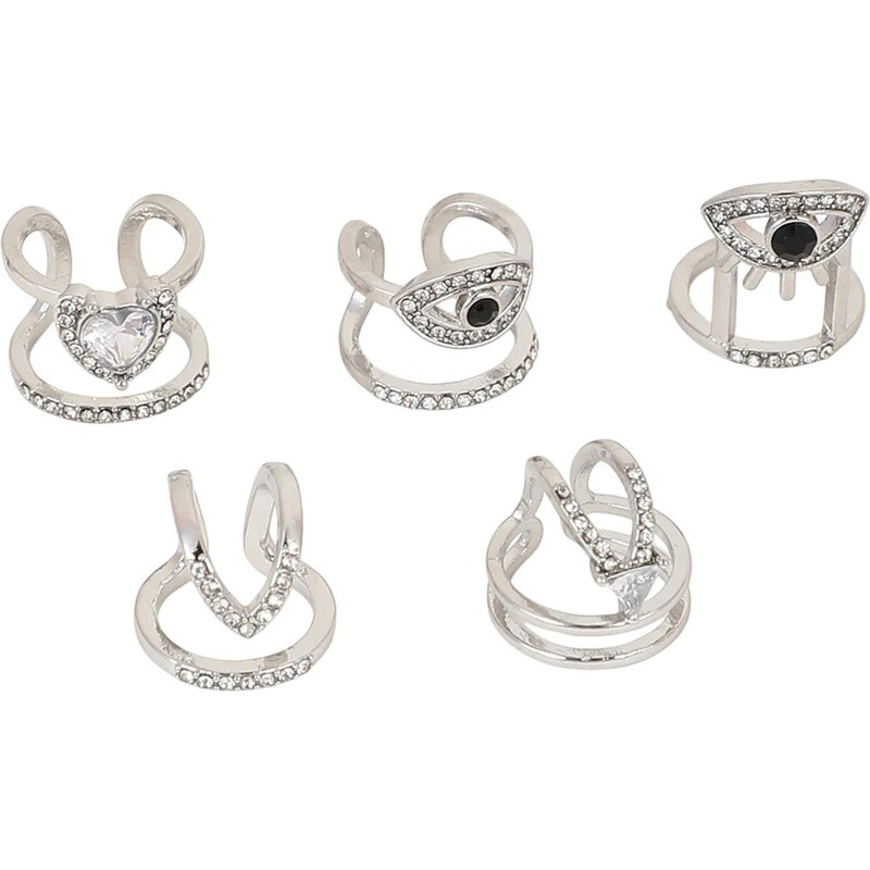 SOHI Prsteň Salma strieborná 67103192