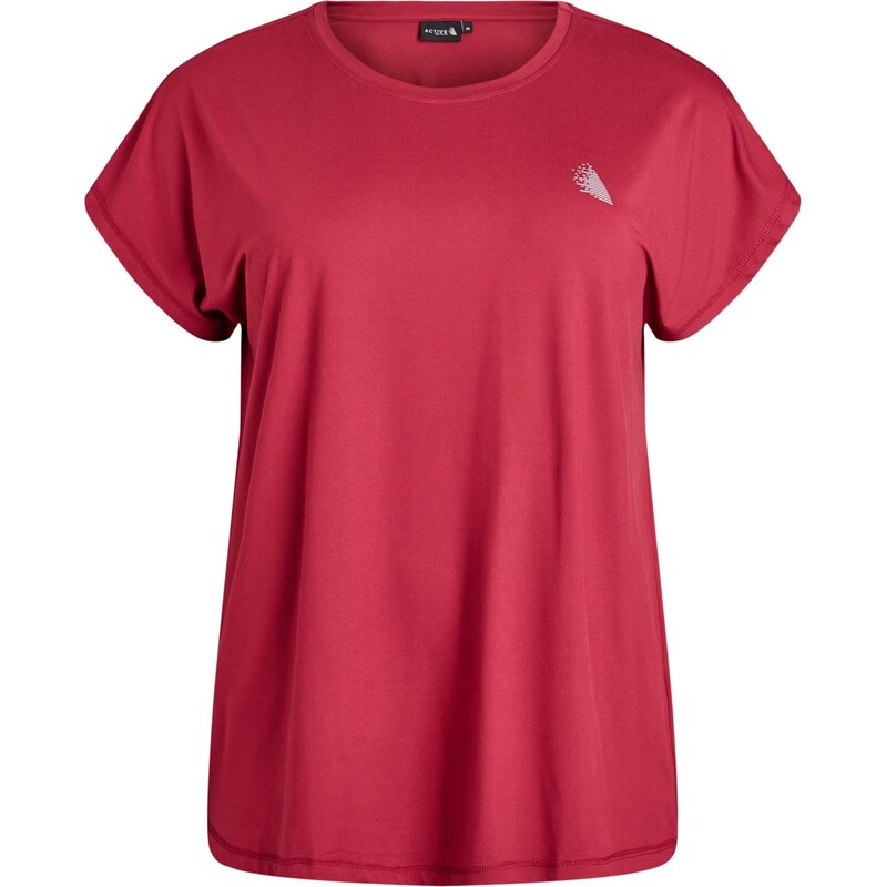 Zizzi Tričko ABASIC karmínovo červená / šedobiela 67103230