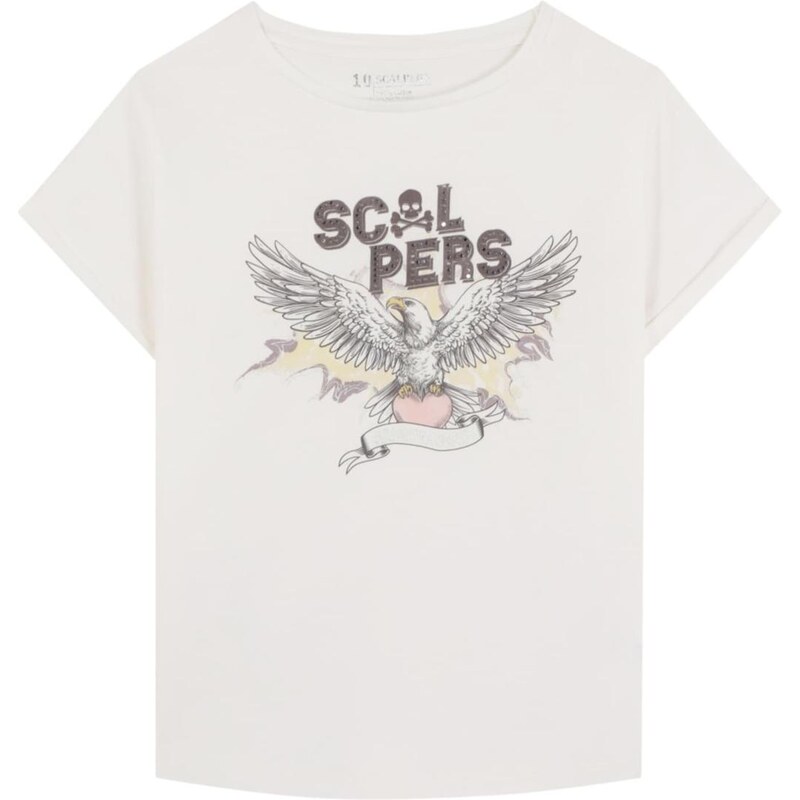 Scalpers Tričko Eagletee biela ako vlna 67103241