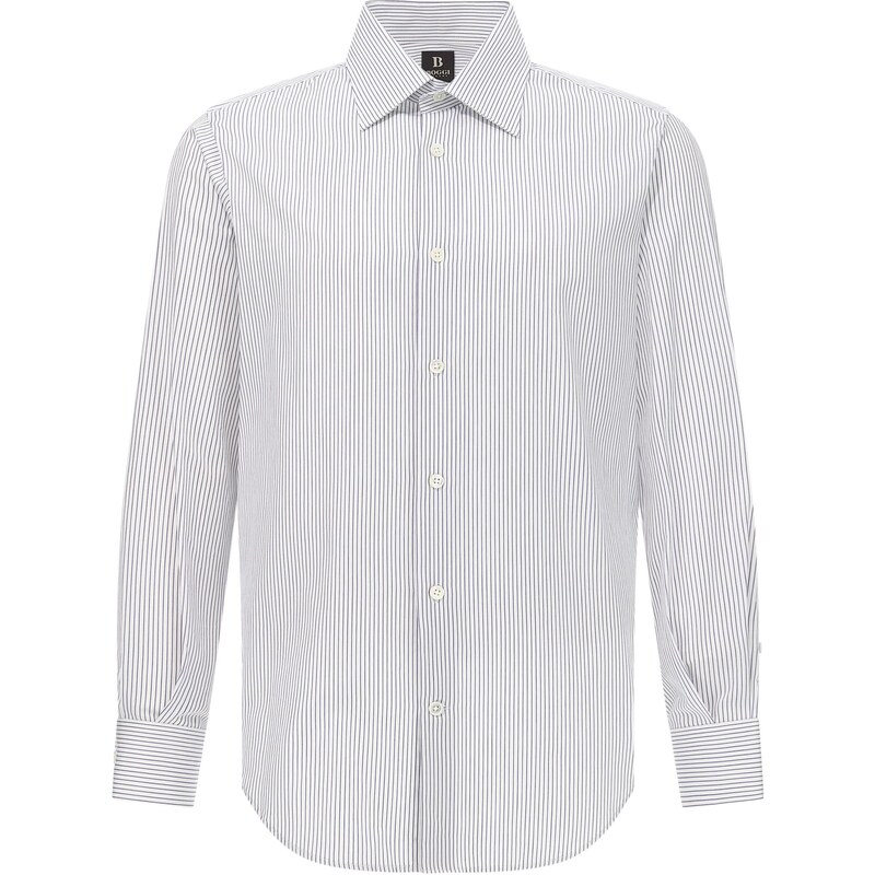 Boggi Milano Košeľa námornícka modrá / biela 67103266